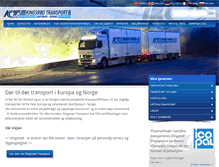 Tablet Screenshot of kingsrodtransport.no